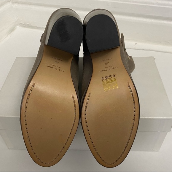 Rag & Bone Bone Harrow Booties in Stone Waxy Suede - Picture 12 of 13